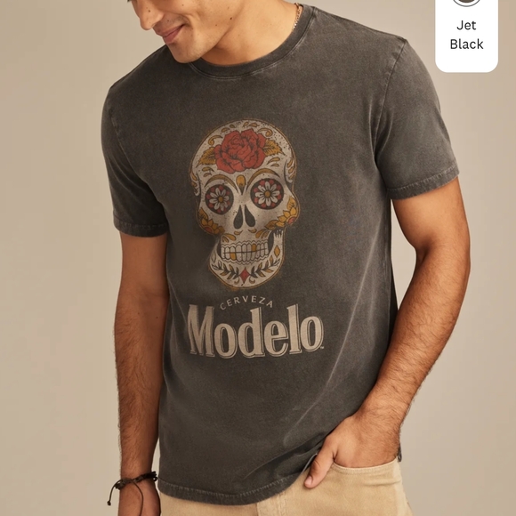 Modelo Skull Graphic Tee Lucky Brand - Picture 1 of 6